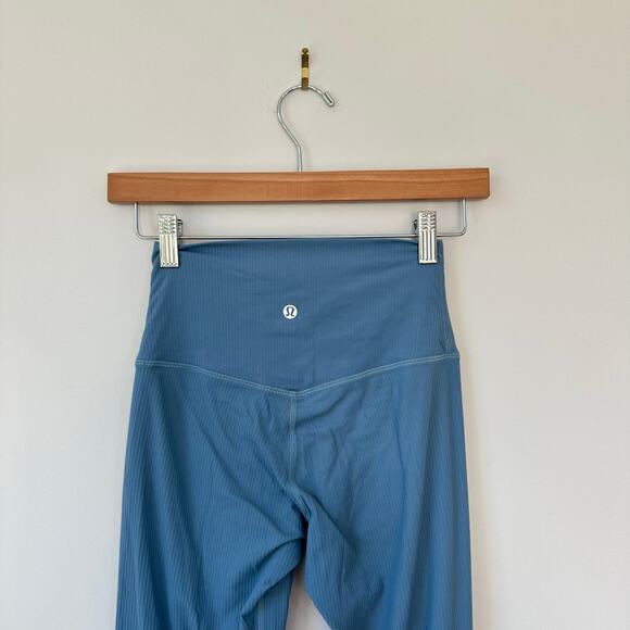 Lululemon Align™ High-Rise Ribbed Crop 23" Blue 4 - Picture 8 of 9